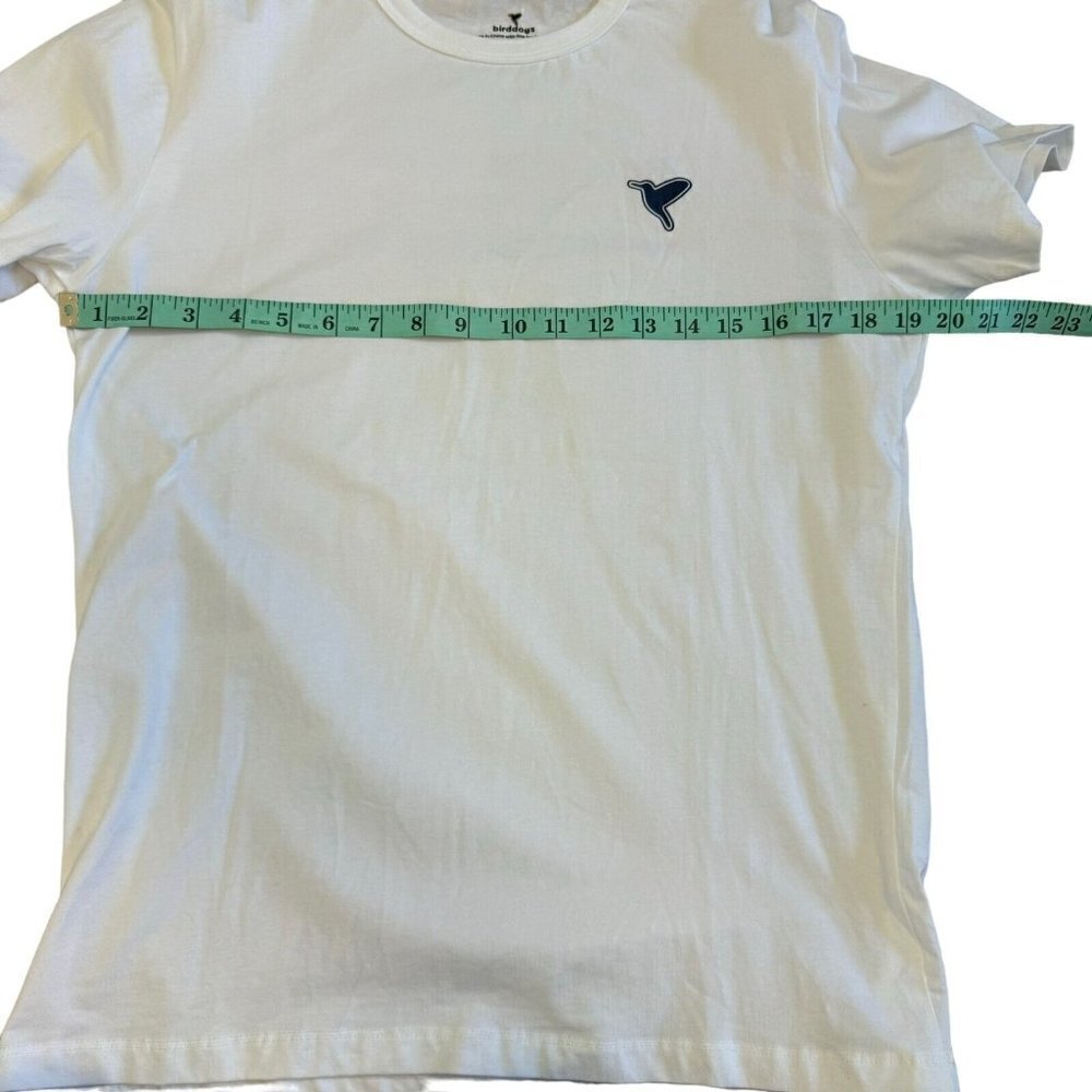 Birddogs Men T-Shirt Short Sleeve Crew Neck Palm Leaf Print Graphic White Medium - Picture 11 of 12